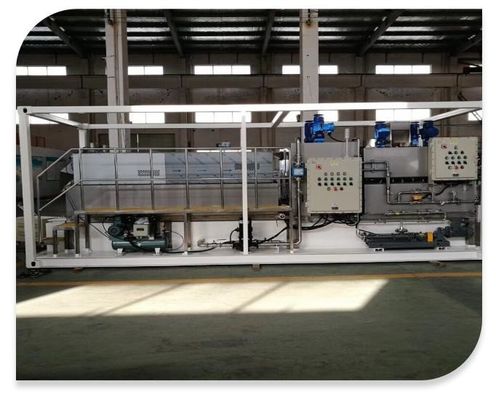 0.8m3/H-12m3/H स्क्रू प्रेस डिवाटरिंग 0.4kw शाफ्ट स्लड डिवाटरिंग प्रेस