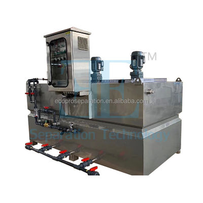 श्नाइडर नियंत्रण पॉलिमर खुराक प्रणाली 0.75kw भंडारण हलचल के साथ