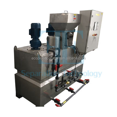 श्नाइडर नियंत्रण पॉलिमर खुराक प्रणाली 0.75kw भंडारण हलचल के साथ