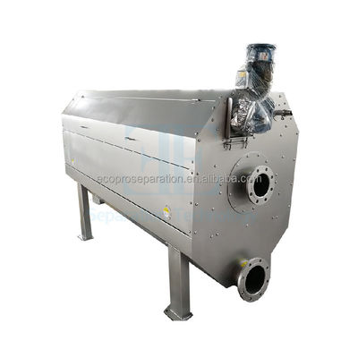 85L/H आंतरिक रूप से खिलाया घूर्णी ड्रम स्क्रीन SUS304 0.75kw घूर्णी ड्रम स्क्रीन