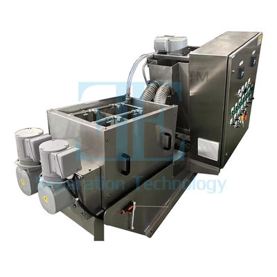 12000L/H स्लड डिवाटरिंग स्क्रू प्रेस अपशिष्ट जल उपचार स्लड स्क्रू प्रेस