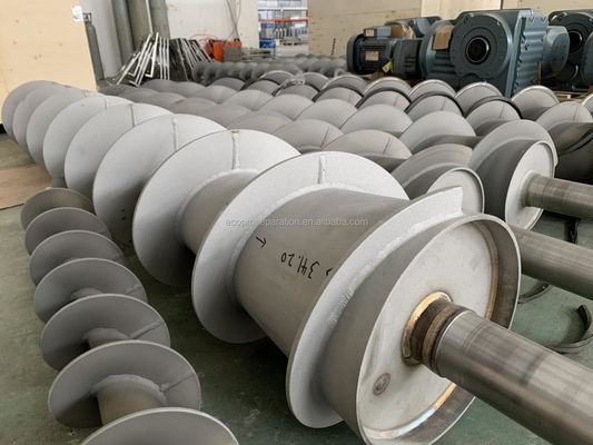 12000L/H स्लड डिवाटरिंग स्क्रू प्रेस अपशिष्ट जल उपचार स्लड स्क्रू प्रेस