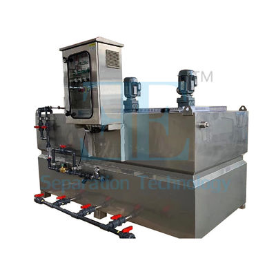 2000L/H ऑटोमैटिक ±1% सटीकता पॉलिमर डोजिंग सिस्टम के साथ 0.75kw Agitators