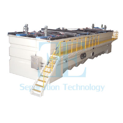 0.8kw स्किमर उच्च स्लाइड लोड उपचार के लिए 70kg/m2.h तक के लिए भंग गैस फ्लोटेशन