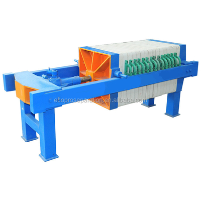 अपशिष्ट जल उपचार के लिए मैनुअल प्लेट फ्रेम फिल्टर प्रेस 4m2