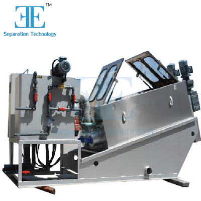 स्क्रू प्रेस कीचड़ निर्जलीकरण मशीन 9.6-120m3/h क्षमता