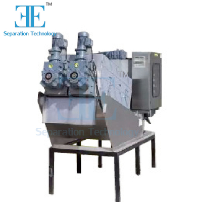 स्क्रू प्रेस कीचड़ निर्जलीकरण मशीन 9.6-120m3/h क्षमता