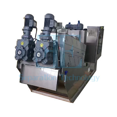 1kW औद्योगिक पेंच प्रेस स्लड डिवाटरिंग मशीन 3.6-45m3/h